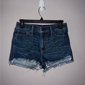 Blue Hollister short shorts high-rise size 3 W26